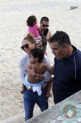 Jennifer Lopez, Casper Smart with twins Max and Emme Anthony in Rio