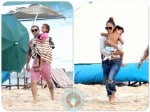 Jennifer Lopez and Casper Smart with twins Max and Emme Anthony in Rio