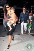 Matthew & Levi McConaughey, Camila Alves and Vida McConaughey in NYC