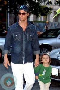 Matthew and Levi McConaughey in NYC