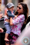 Miranda Kerr with son Flynn Bloom in NYC