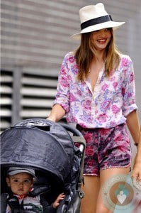Miranda Kerr with son Flynn Bloom out in NYC