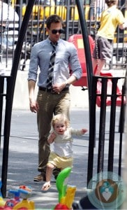 Neil Patrick Harris with daughter Harper at the park