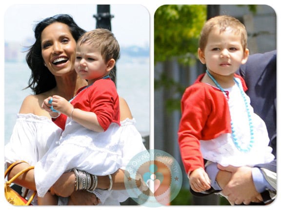 Padma Lakshmi and her daughter Krishna NYC