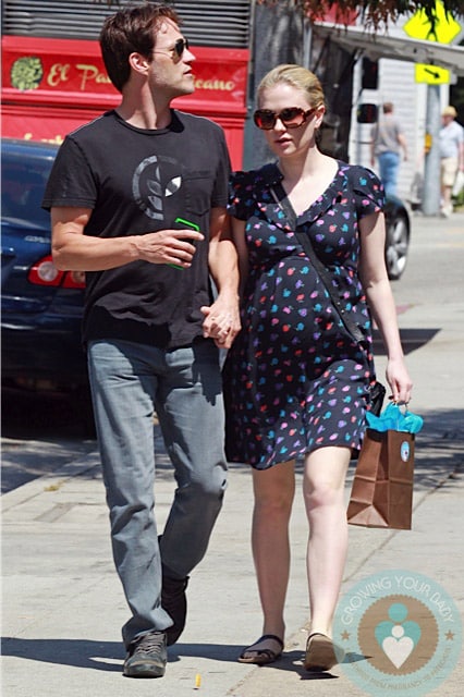 Pregnant Anna Paquin and husband Stephen Moyer,LA