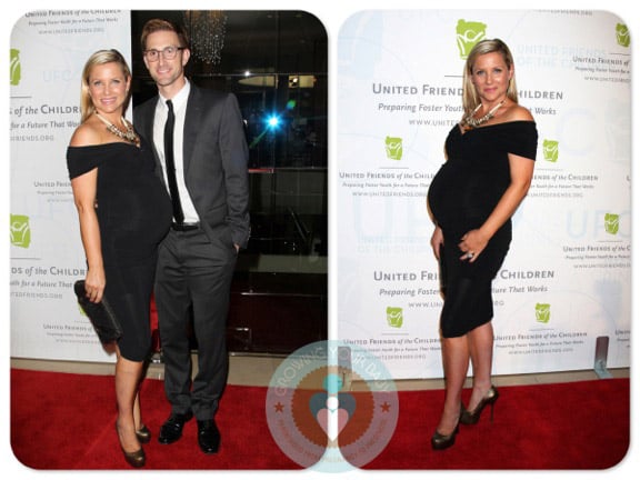 Pregnant Jessica Capshaw with Christopher Gavigan at United Friends of Children event