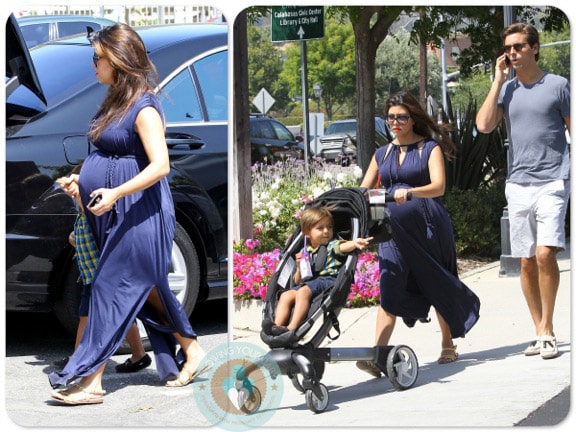 Pregnant Kourtney Kardashian, Scott Disick, Mason Disick