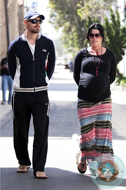 Pregnant Neve Campbell & J