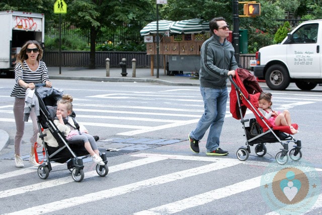 Sarah Jessica Parker, Matthew Broderick, Marion, Tabitha, NYC Cybex