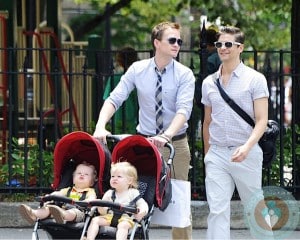 neil patrick harris, david burtka, gideon, harper  NYC