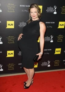 pregnant Jennifer Gareis at 2012 emmy awards