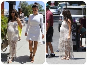 pregnant Kourtney Kardashian, Khloe Kardashian, Kim Kardashian out in LA