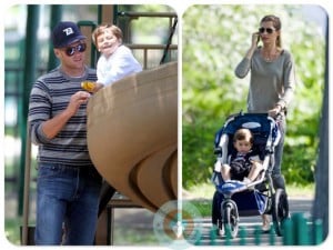 tom brady, benjamin brady Giselle Bundchen Boston Park