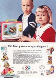 vintage fisher-price toy ad