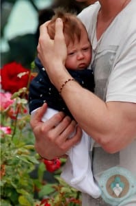 Chris Hemsworth cuddles his daughter India Hemsworth Santa Monica