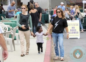 Heidi Rhoades, Phoenix Rhoades, Jillian Michaels, Lukensia Michaels @ Market LA