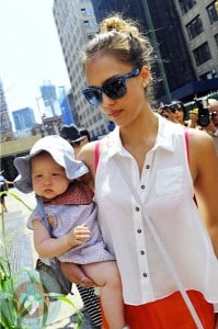 Jessica Alba and daughter Haven Warren in NYC
