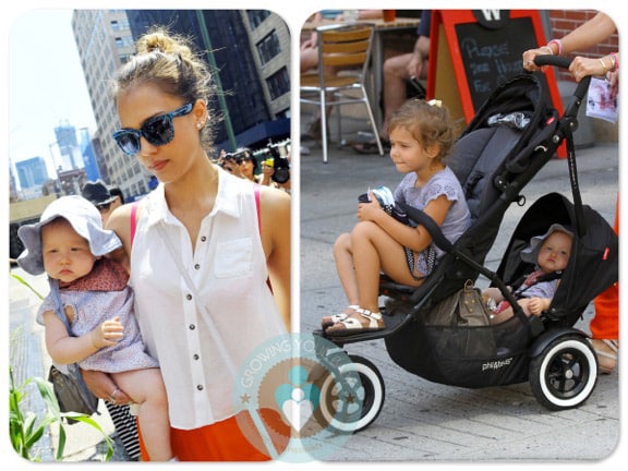 Jessica Alba out in NYC with daughters Honor and Haven