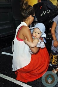 Jessica Alba with daughter Haven Warren in NYC copy