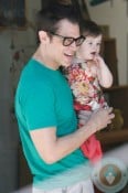 Johnny Knoxville with daughter Arlo