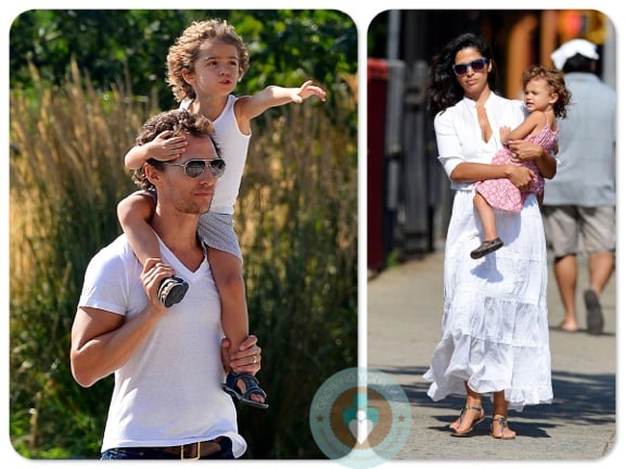 Matthew McConaughey, Levi Mcconaughey, Vida McConaughey, Camila Alves NYC copy