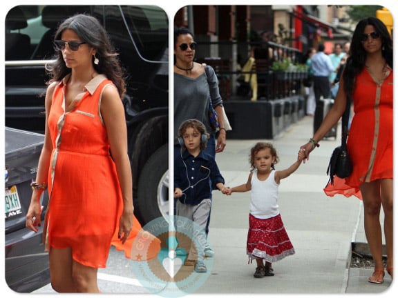 Pregnant Camilla alves, Vida McConaughey, Levi mcConaughey out in NYC