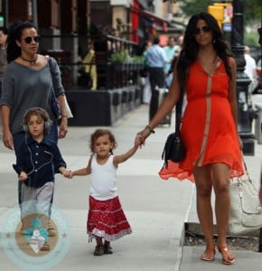 Pregnant Camilla alves, Vida McConaughey and Levi mcConaughey out in NYC