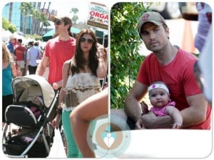 Roselyn Sanchez and husband Eric Winter, daughter Sebella Rose