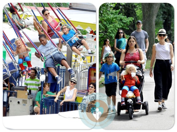 gwen stefani, kingston Rossdale, Zuma Rossdale, central park amusement park