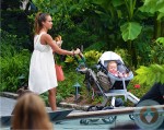 jessica alba with daughters honor warren, haven warren, Central Park NYC copy