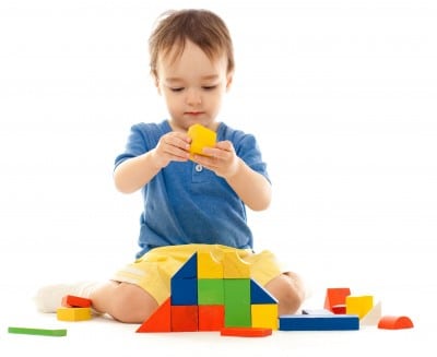 kids and blocks