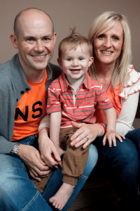 Albert Tansey with parents  Annita and Adam