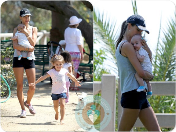 Alessandra Ambrosio with daughter Anja & son Noah