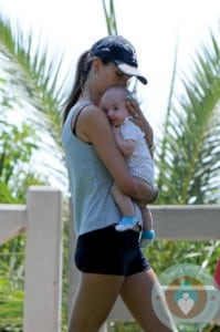 Alessandra Ambrosio with son Noah out in LA