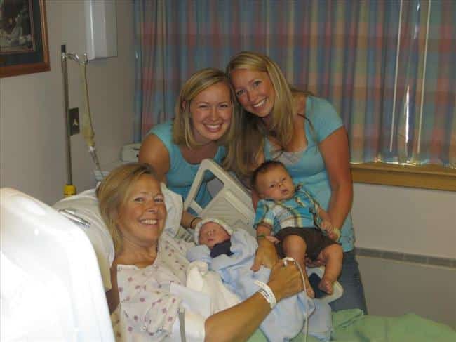 Angel Herbert with her mom Linda and son Madden