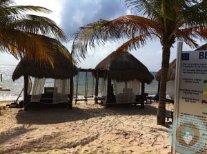 Azul Beach ~ cabanas on the beach