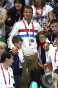 David Beckham, Romeo Beckham, Cruz Beckham London Summer Olympics