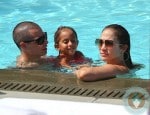 Jennifer Lopez with Daughter Emme and boyfriend Casper Smart Miami