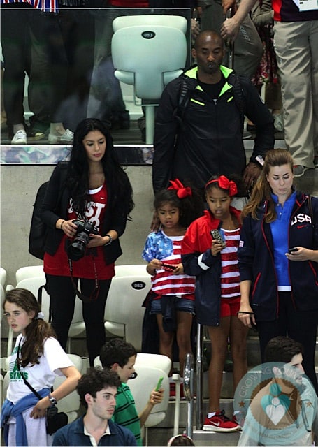 Vanessa Bryant & daughters in London for Olympics