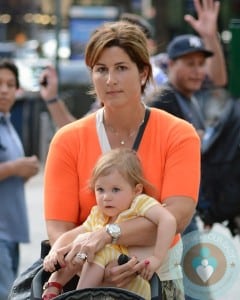 Mirka Federer with her twins out in NYC