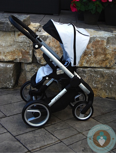 stroller with baby facing you