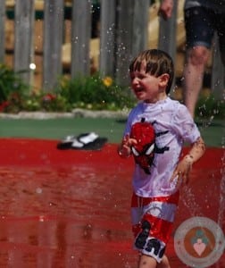 Playing at the Splash Pad