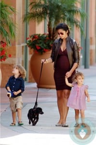 Pregnant Camila Alves, Levi McConaughey & Vida McConaughey LA