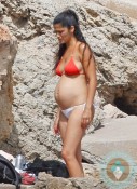 Pregnant Camila Alves on vacation in Ibiza