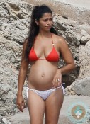 Pregnant Camila Alves on vacation in Ibiza, Spain