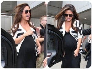 Pregnant Vanessa Lachey at LAX