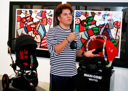 Romero Britto at Quinny:Maxi Cosi Event Miami