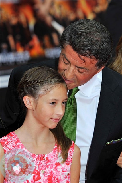 Sylvester Stallone with daughter Scarlet