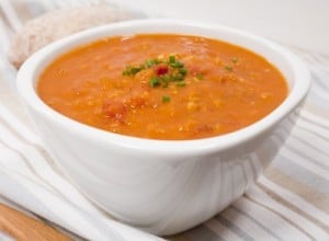 bowl of lentil soup