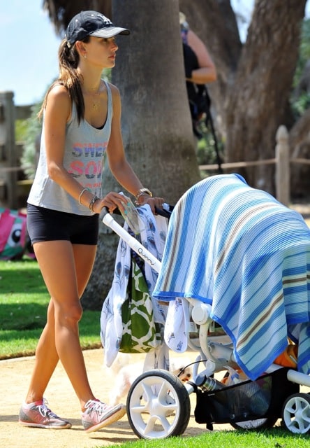 Alessandra Ambrosio with son Noah - Quinny Moodd